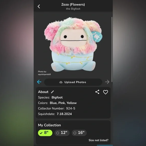 BNWT: 8” Zozo (Flowers) Squishmallow - Picture 9 of 9